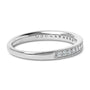 Anillo de boda con milgrain y diamantes redondos de 1/4 ct. p.t. en oro de 14K, foto 3