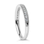 Anillo de boda con milgrain y diamantes redondos de 1/4 ct. p.t. en oro de 14K, foto 9