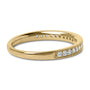 Anillo de boda con milgrain y diamantes redondos de 1/4 ct. p.t. en oro de 14K, foto 4