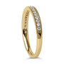 Anillo de boda con milgrain y diamantes redondos de 1/4 ct. p.t. en oro de 14K, foto 10