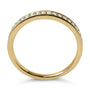 Anillo de boda con milgrain y diamantes redondos de 1/4 ct. p.t. en oro de 14K, foto 12