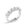 Anillo de banda de 5 piedras con diamantes de 1 1/2 ct. p.t. en oro de 14K, foto 8