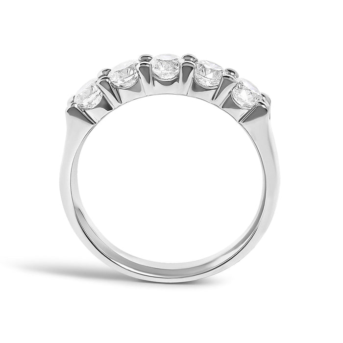1 Ct. T.W. Diamond 5 Stone Band Ring in 14K Gold, photo 12