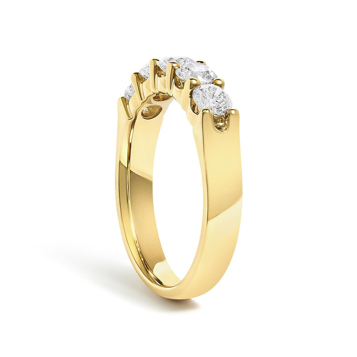 1 Ct. T.W. Diamond 5 Stone Band Ring in 14K Gold, photo 9