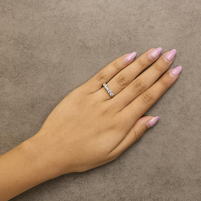 1 Ct. T.W. Diamond 5 Stone Band Ring in 14K Gold, photo 5