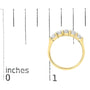 1 Ct. T.W. Diamond 5 Stone Band Ring in 14K Gold, photo 13