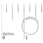 3/4 Ct. T.W. Diamond 5 Stone Band Ring in 14K Gold, photo 14