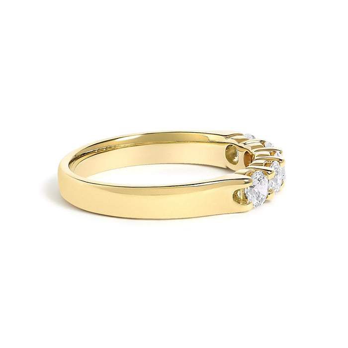 3/4 Ct. T.W. Diamond 5 Stone Band Ring in 14K Gold, photo 3
