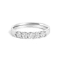 1/2 Ct. T.W. Round Diamond 5 Stone Classic Band in 14K Gold, photo 2