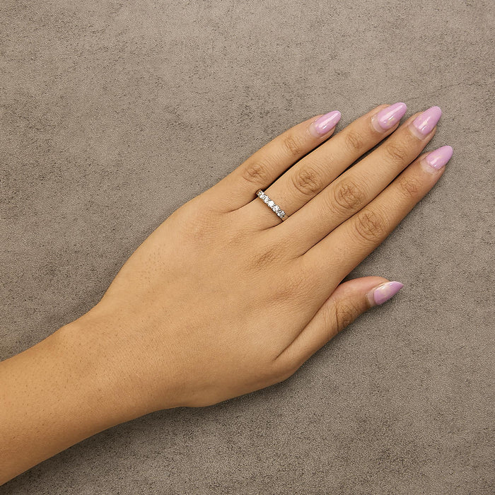 1/2 Ct. T.W. Round Diamond 5 Stone Classic Band in 14K Gold, photo 6