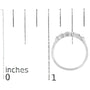 1/2 Ct. T.W. Round Diamond 5 Stone Classic Band in 14K Gold, photo 14