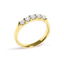 1/2 Ct. T.W. Round Diamond 5 Stone Classic Band in 14K Gold, photo 7