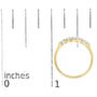 1/2 Ct. T.W. Round Diamond 5 Stone Classic Band in 14K Gold, photo 13