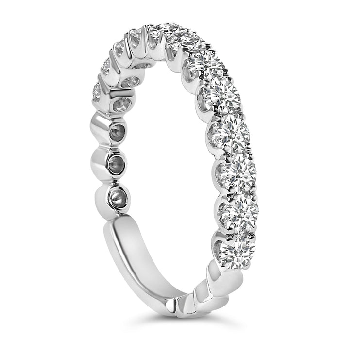 1 Ct. T.W. Round Diamond Prong-Set Wedding Band in 14K Gold, photo 10