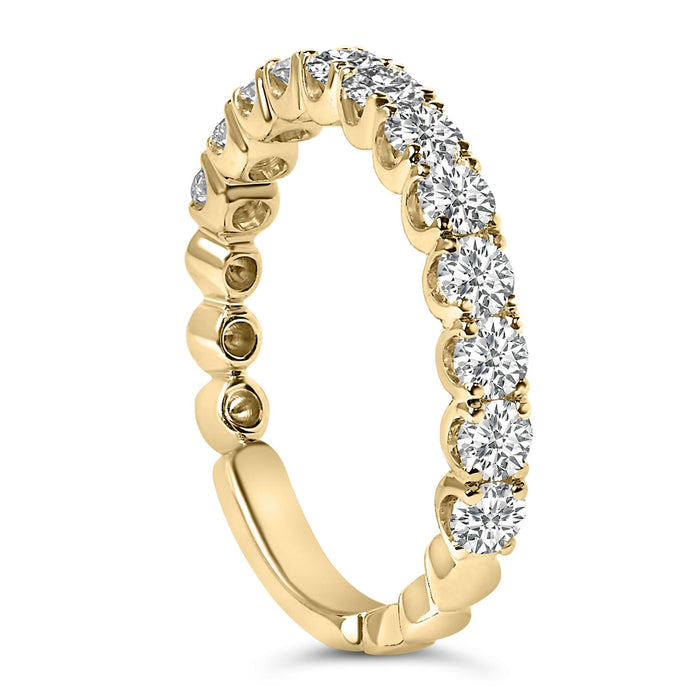 1 Ct. T.W. Round Diamond Prong-Set Wedding Band in 14K Gold, photo 9