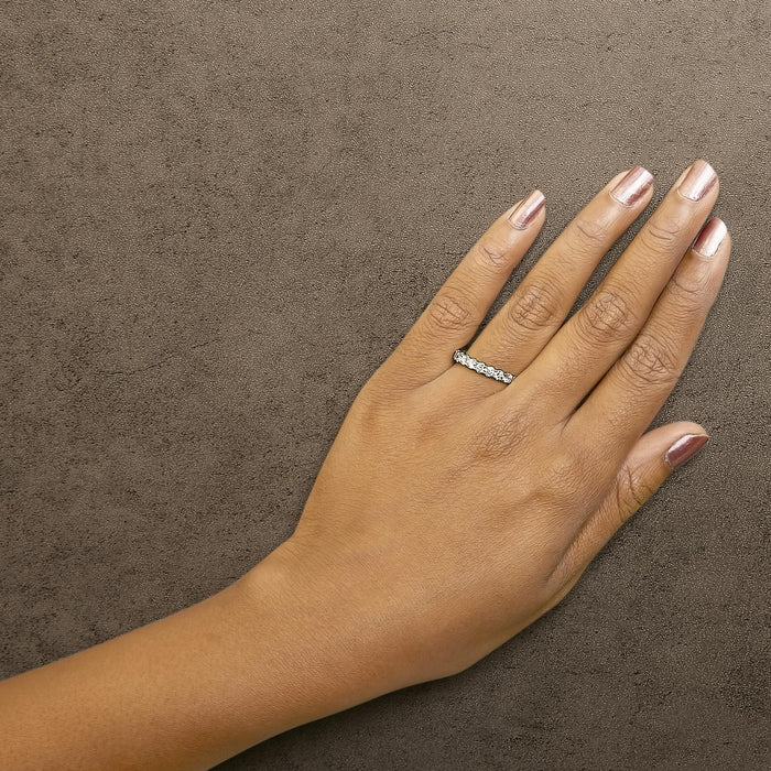 1 Ct. T.W. Round Diamond Prong-Set Wedding Band in 14K Gold, photo 5