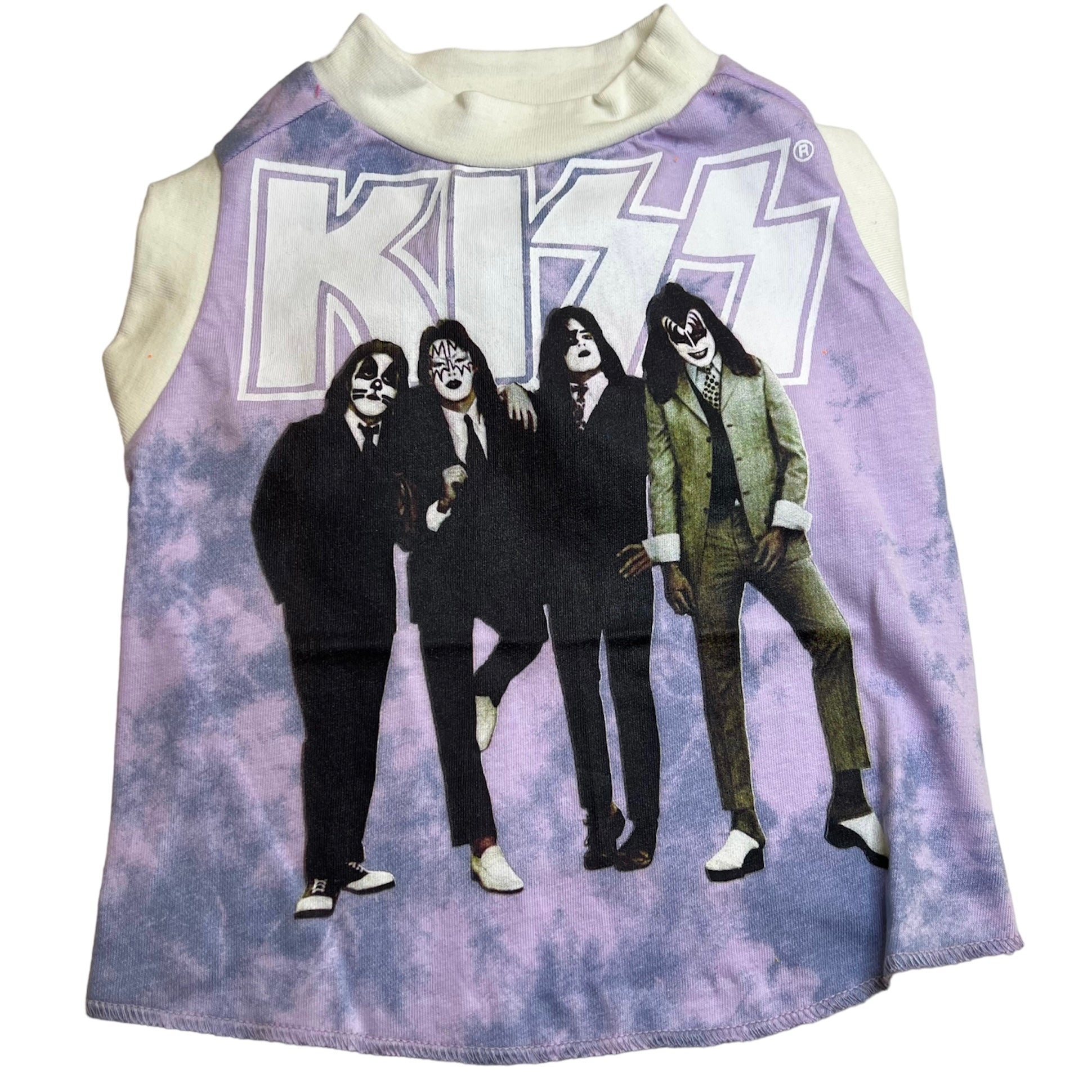 Camiseta sin mangas para perro "KISS PURP/WHT", talla M, foto 1