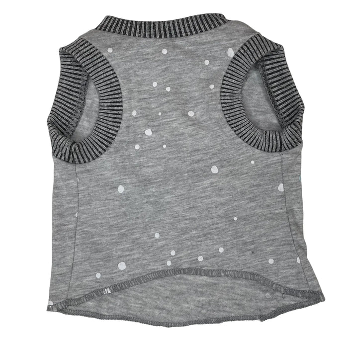 Upcycled Dog Tank - S "SNOW KITTY", photo 2