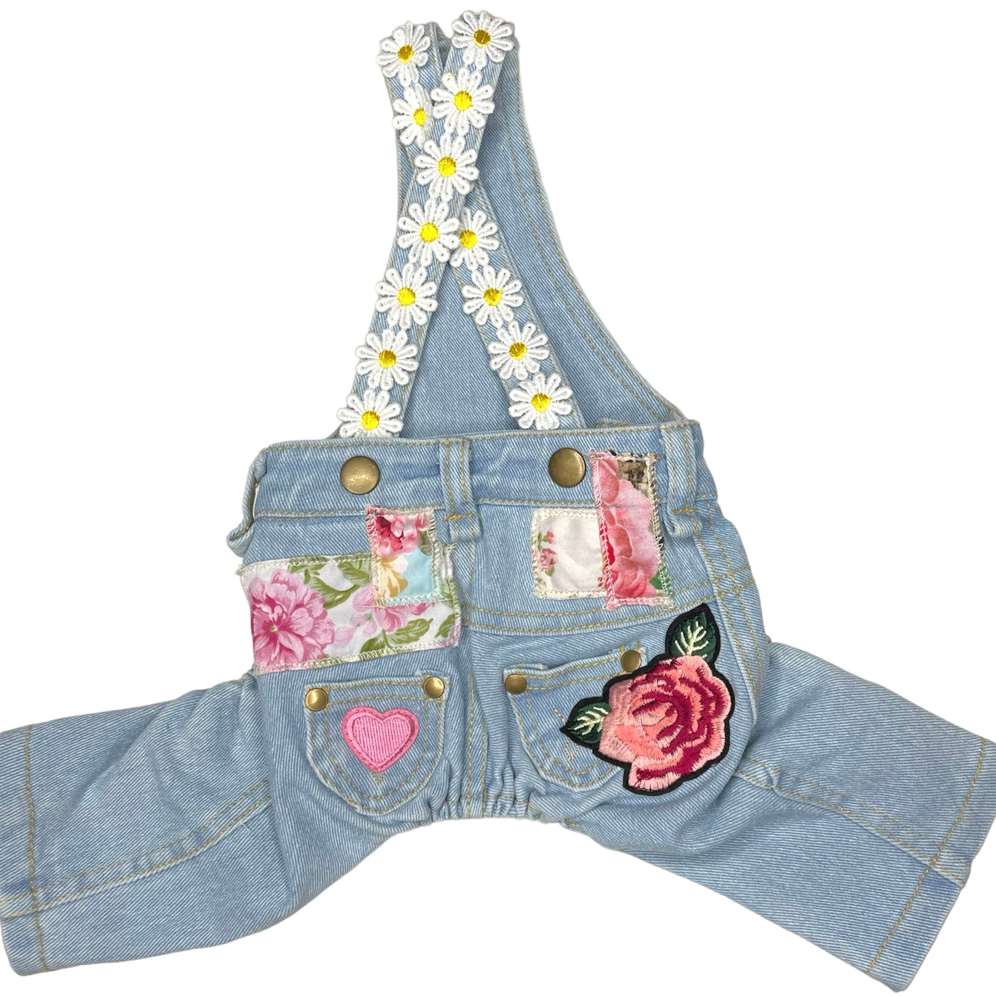 Floral Patchwork Overalls, photo 1