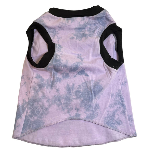 Upcycled Dog Tank - L "KISS PURPLE/BLACK", photo 2