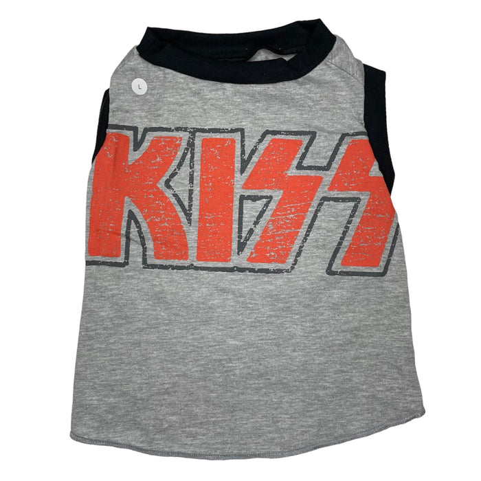 Upcycled Dog Tank - L "KISS LOGO", photo 1