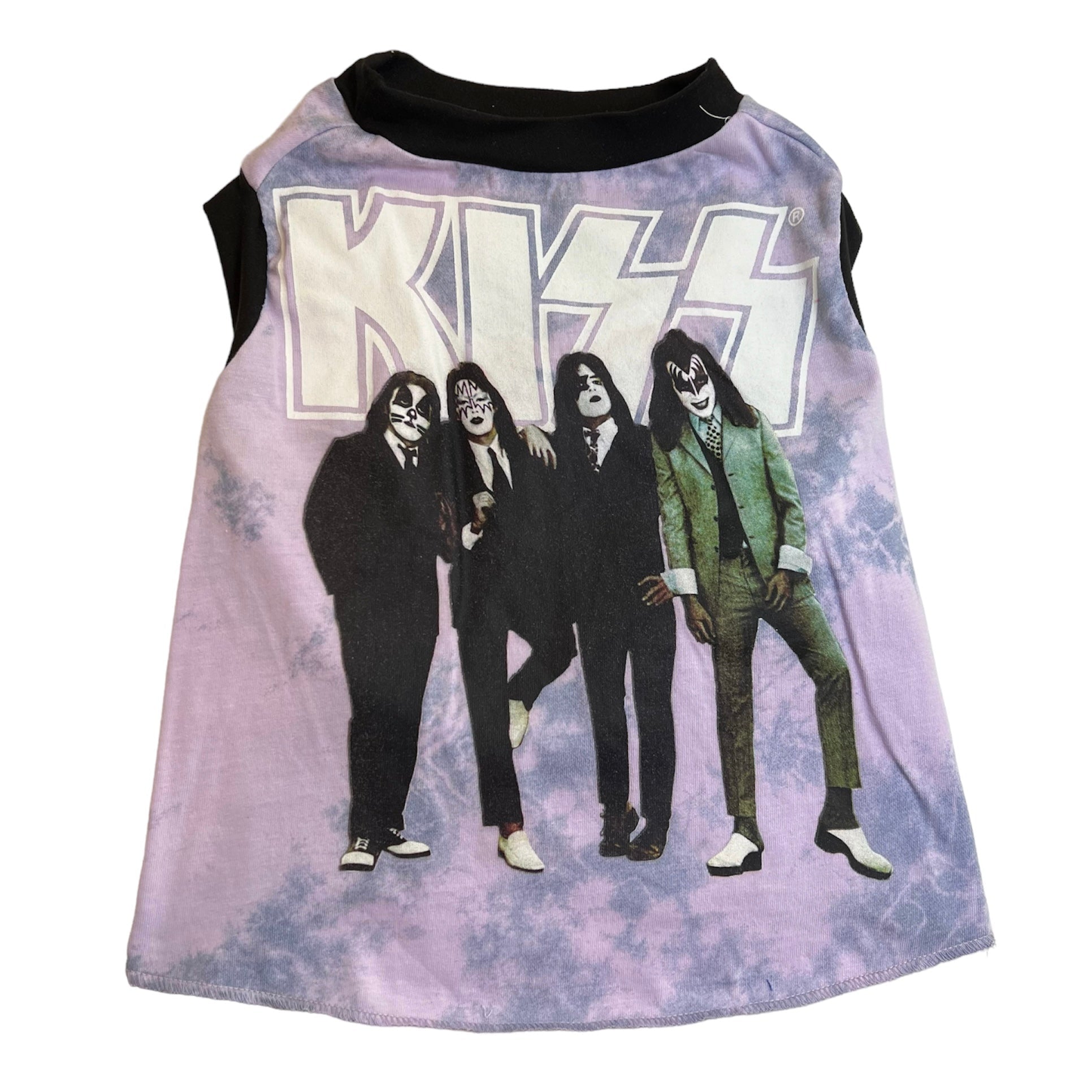 Camiseta sin mangas para perro "KISS PURPLE/BLACK", talla L, foto 1