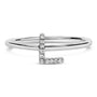 Diamond Accent Initial A-Z Ring in 10K White Gold, photo 15