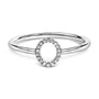 Diamond Accent Initial A-Z Ring in 10K White Gold, photo 12
