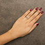 Diamond Accent Initial A-Z Ring in 10K White Gold, photo 60