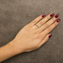 Diamond Accent Initial A-Z Ring in 10K White Gold, photo 59
