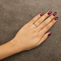 Diamond Accent Initial A-Z Ring in 10K White Gold, photo 57