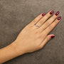 Diamond Accent Initial A-Z Ring in 10K White Gold, photo 56