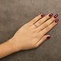 Diamond Accent Initial A-Z Ring in 10K White Gold, photo 55