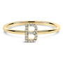 Diamond Accent Initial A-Z Ring in 10K Yellow Gold, photo 25