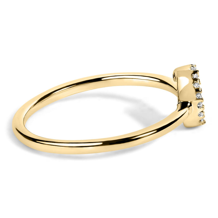 Diamond Accent Initial A-Z Ring in 10K Yellow Gold, photo 50