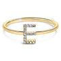 Diamond Accent Initial A-Z Ring in 10K Yellow Gold, photo 22