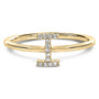 Diamond Accent Initial A-Z Ring in 10K Yellow Gold, photo 18