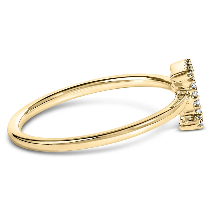 Diamond Accent Initial A-Z Ring in 10K Yellow Gold, photo 44