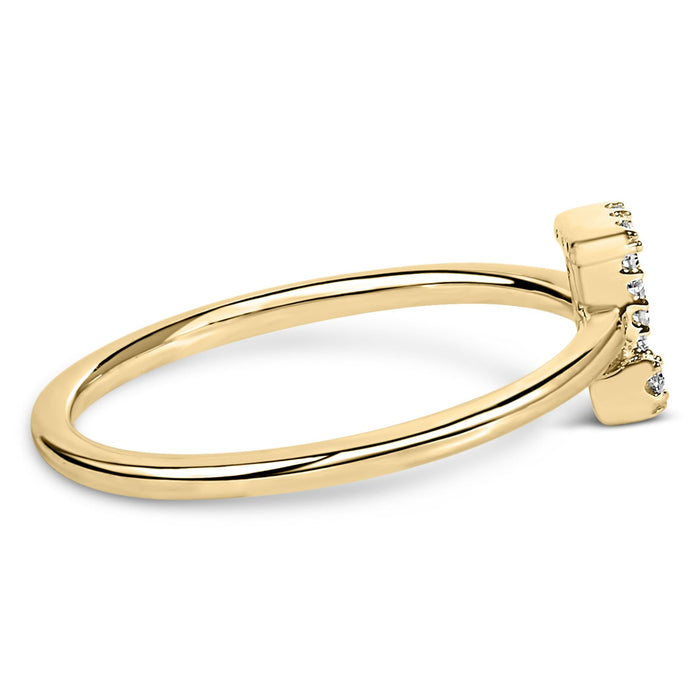 Diamond Accent Initial A-Z Ring in 10K Yellow Gold, photo 43