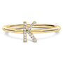 Diamond Accent Initial A-Z Ring in 10K Yellow Gold, photo 16