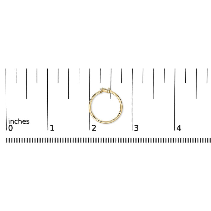 Diamond Accent Initial A-Z Ring in 10K Yellow Gold