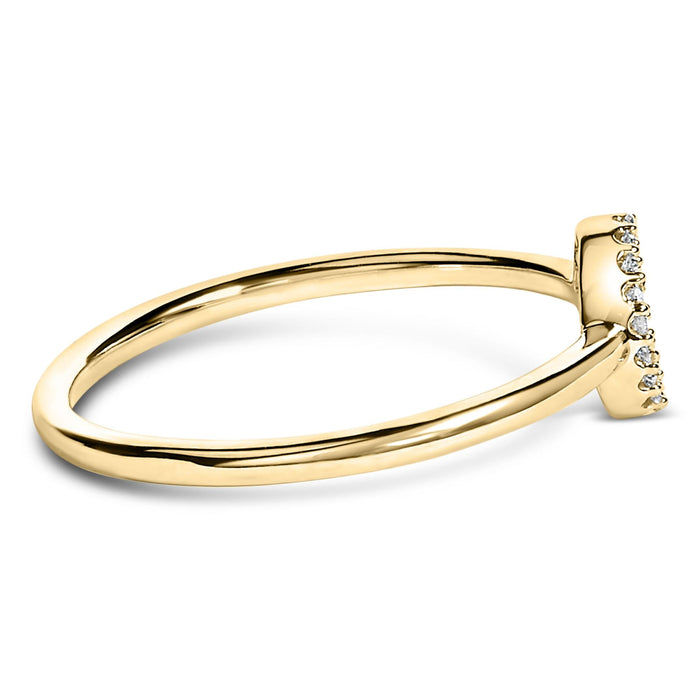 Diamond Accent Initial A-Z Ring in 10K Yellow Gold, photo 38