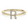 Diamond Accent Initial A-Z Ring in 10K Yellow Gold, photo 9