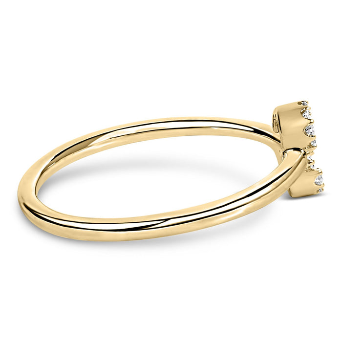 Diamond Accent Initial A-Z Ring in 10K Yellow Gold, photo 34