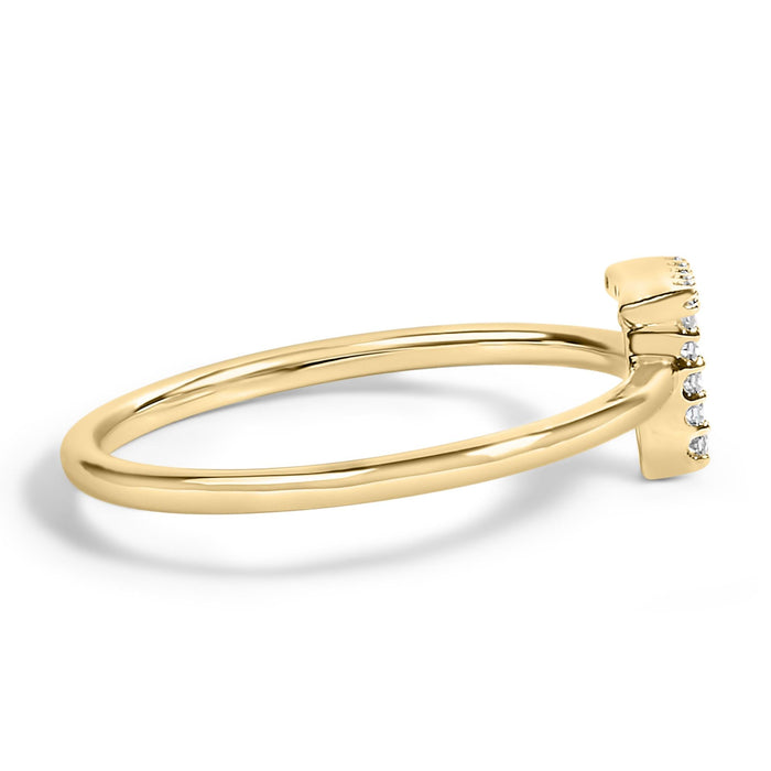Diamond Accent Initial A-Z Ring in 10K Yellow Gold, photo 33