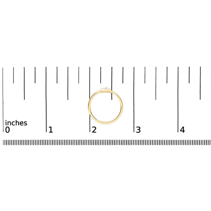 Diamond Accent Initial A-Z Ring in 10K Yellow Gold