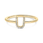 Diamond Accent Initial A-Z Ring in 10K Yellow Gold, photo 6