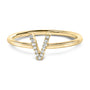 Diamond Accent Initial A-Z Ring in 10K Yellow Gold, photo 5