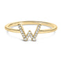 Diamond Accent Initial A-Z Ring in 10K Yellow Gold, photo 4