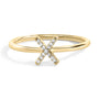 Diamond Accent Initial A-Z Ring in 10K Yellow Gold, photo 3